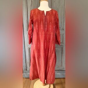 NWT Fabindia Kurta Ikat shirt Dress XL